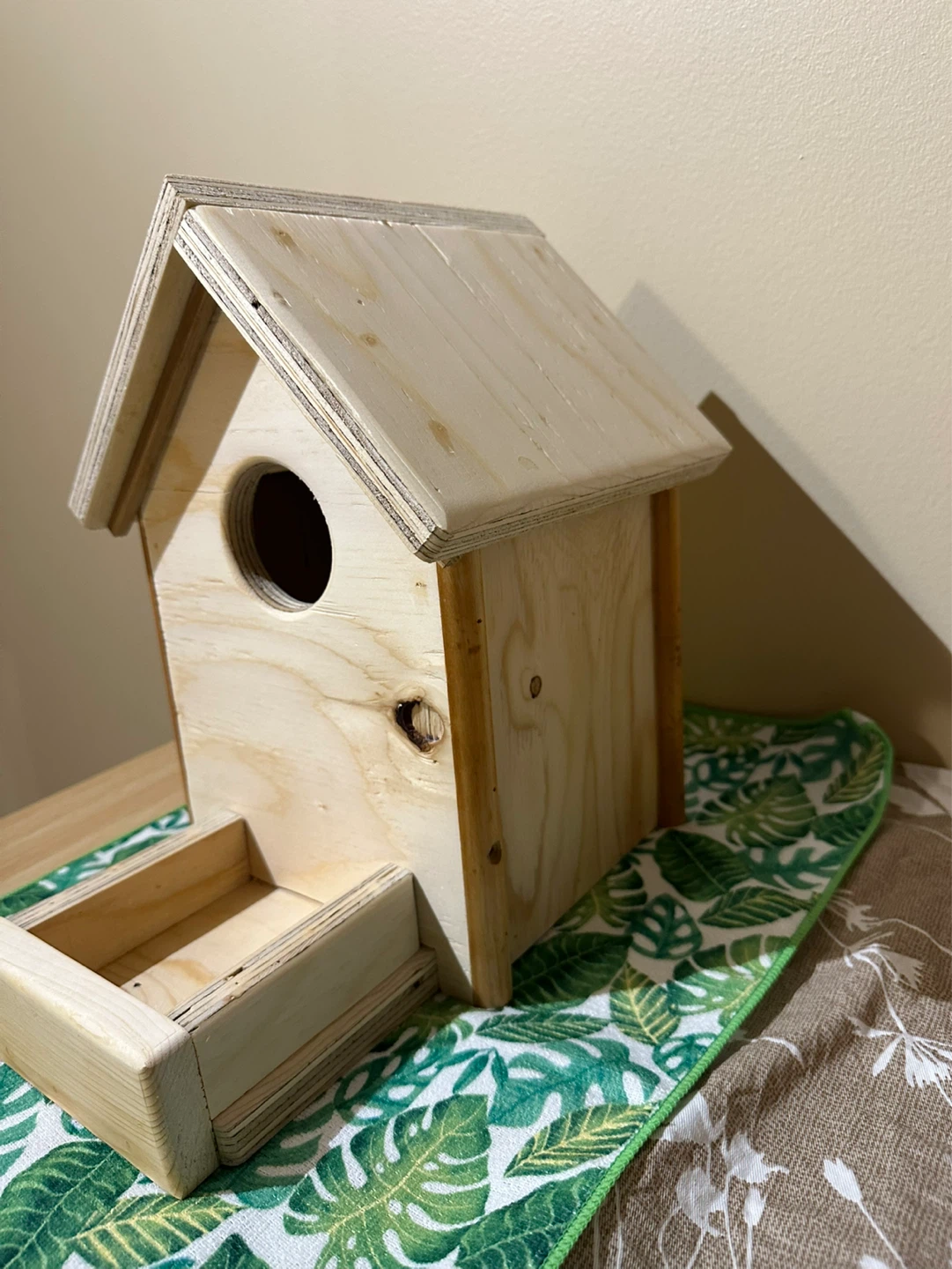 Wooden Birdhouse Feeder - photo 4