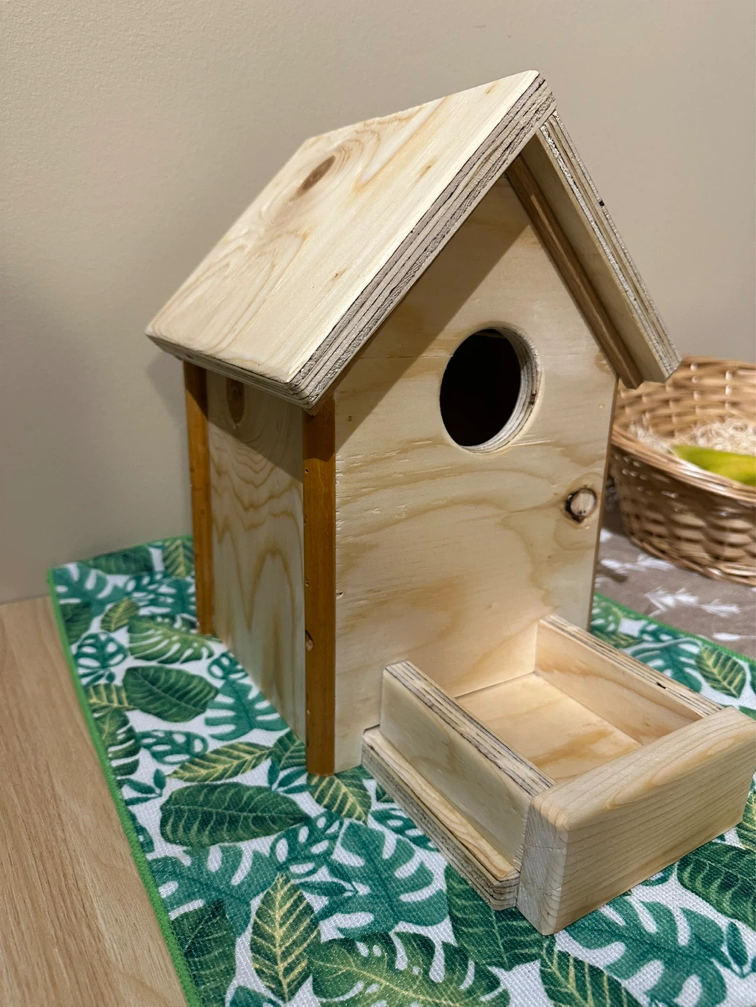 Wooden Birdhouse Feeder - photo 2