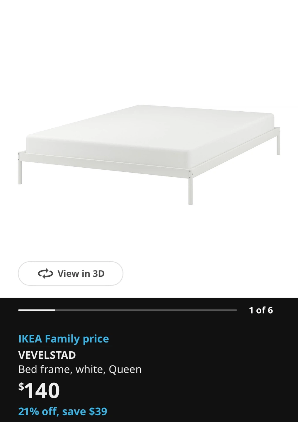 Bed set (zinus full mattress + Ikea bed frame) - photo 4