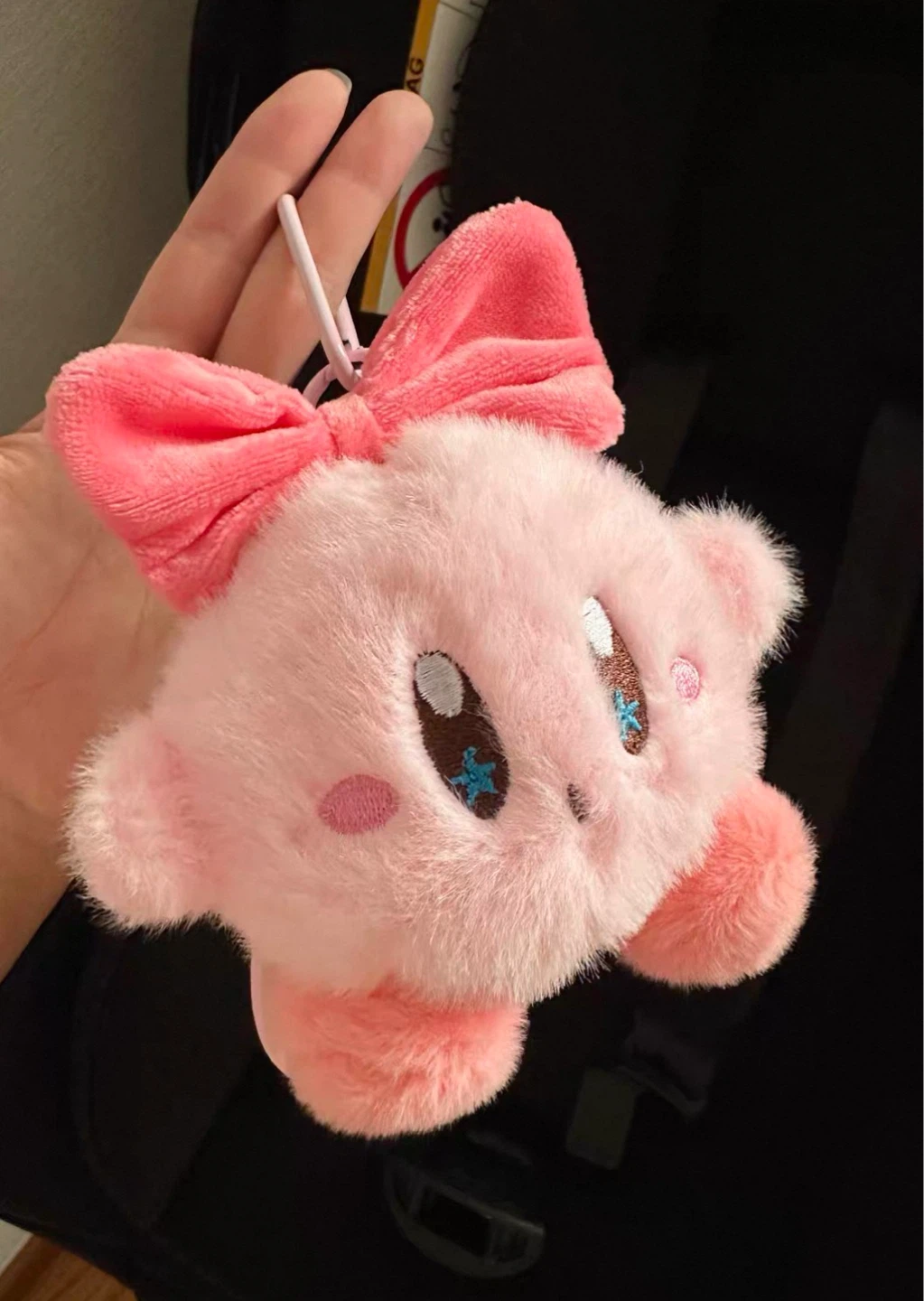Kirby Plush with Bow Keychain