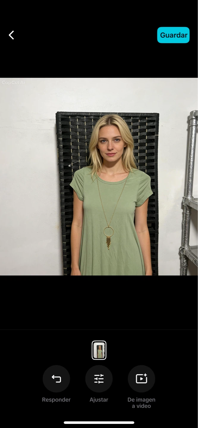 Size S/M/L Green Short Sleeve Casual with Necklace