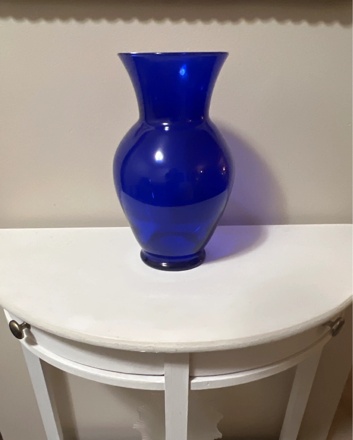 Vintage Cobalt Blue Glass Vase