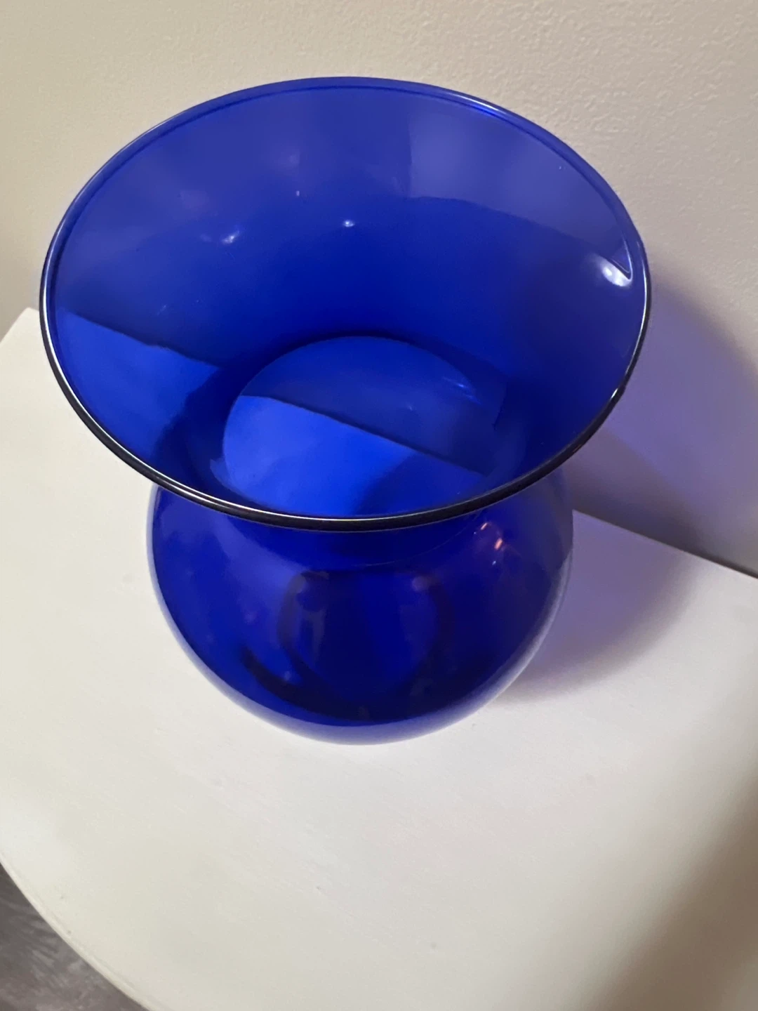 Vintage Cobalt Blue Glass Vase - photo 2