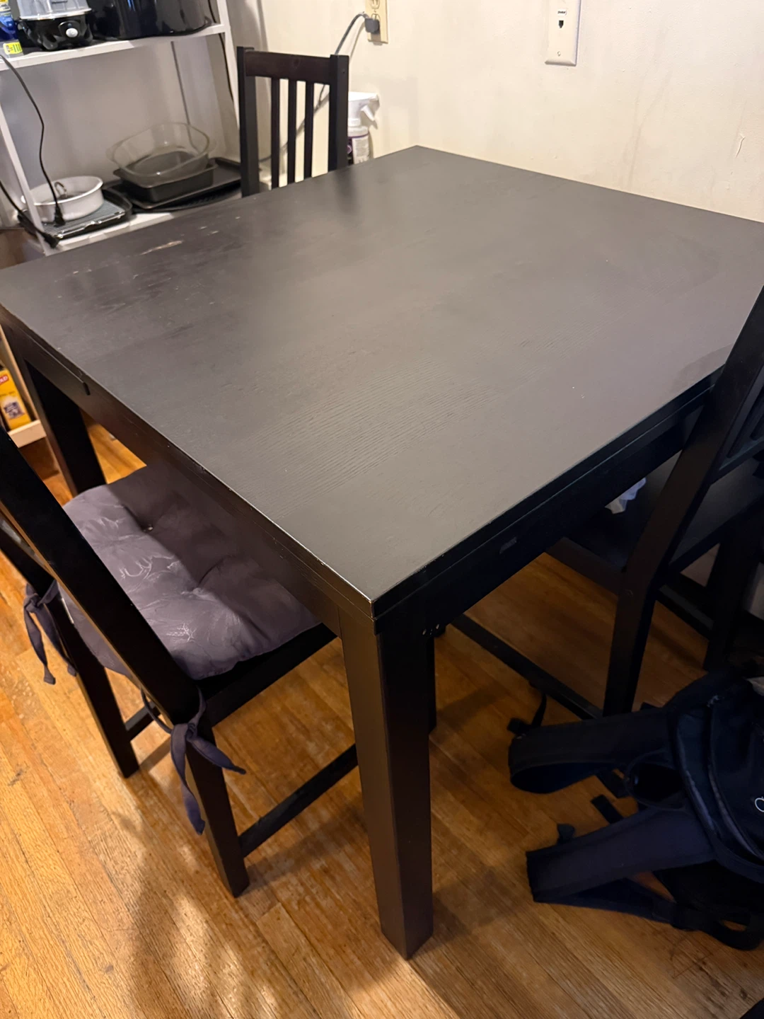 Black Square Dining Table