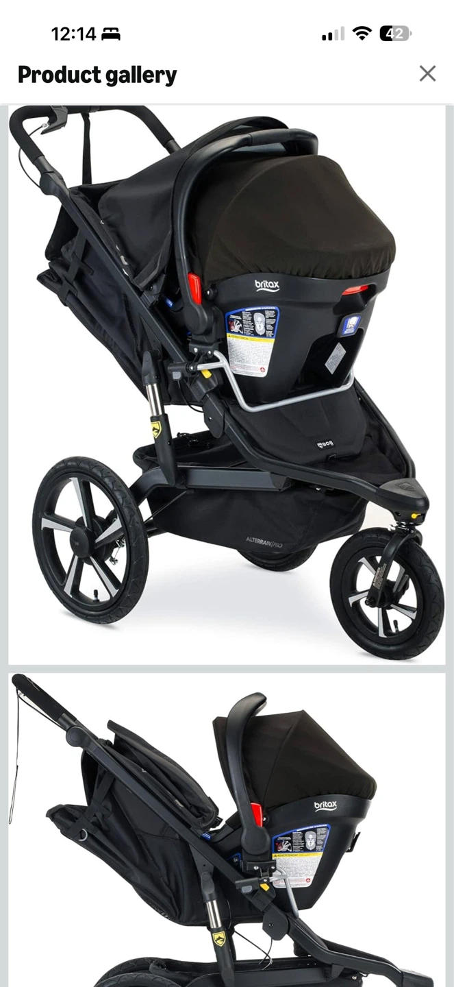 BOB Gear Britax Infant Car Seat Adapter for Jogging Strollers - photo 3