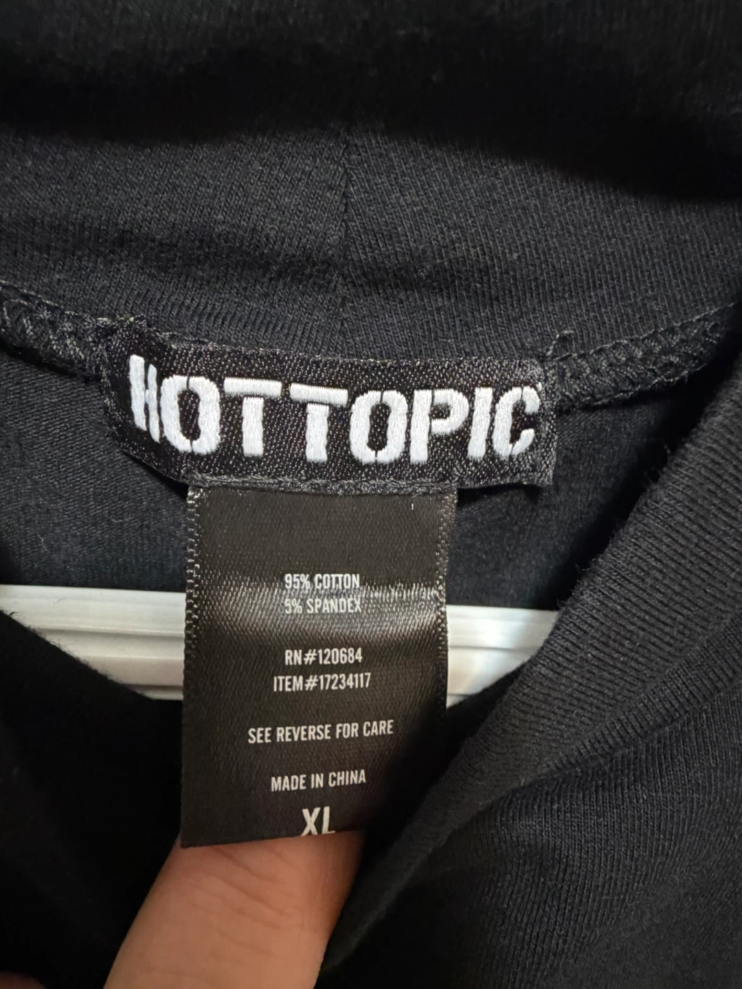 Black Hot Topic Cutout Crop Top XL - photo 2