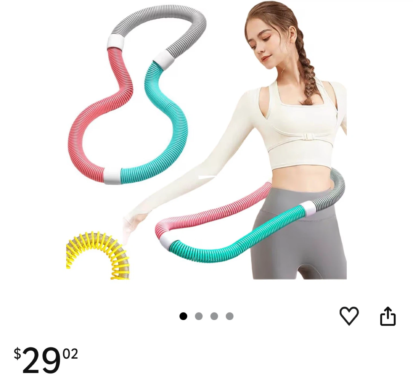 Soft spring fitness hoop - photo 2