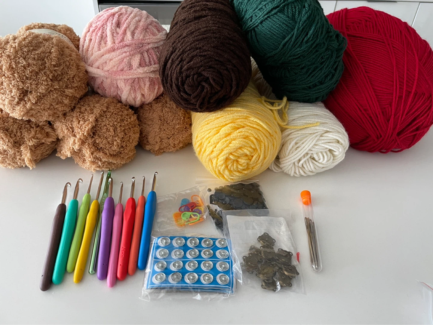 Crochet Kit with Yarn and Accessories