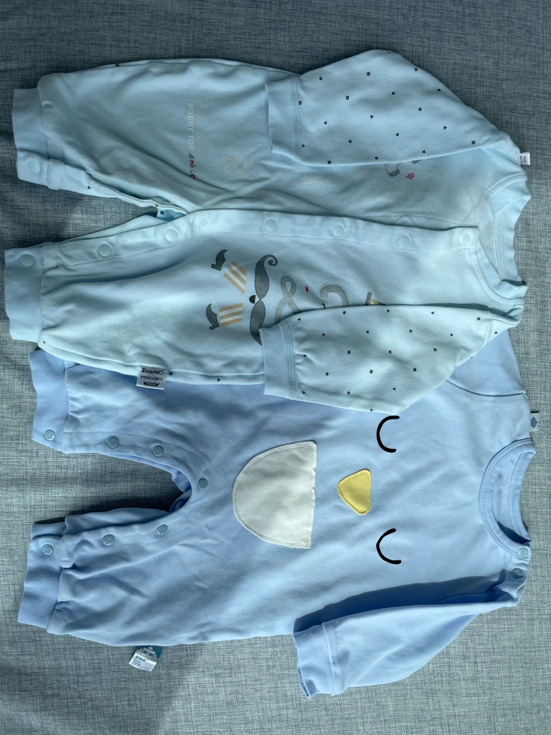 Baby Blue Rompers (2-pack)