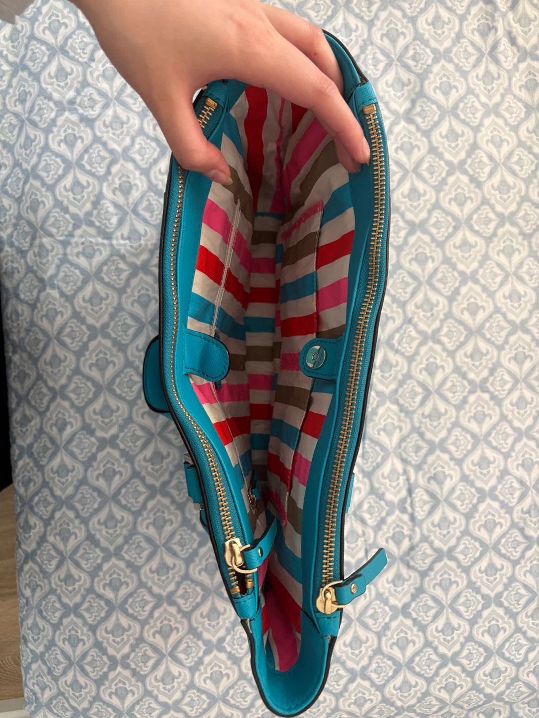 Kate Spade Turquoise Tote Bag - photo 3
