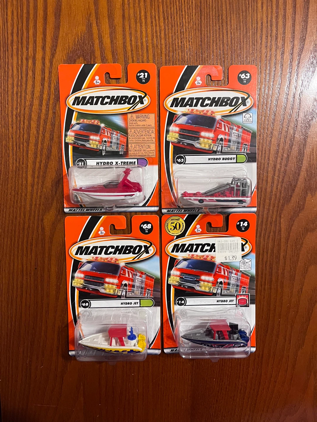 VINTAGE (2000-01) MATCHBOX HYDRO BOATS 1:64 SCALE DIECAST