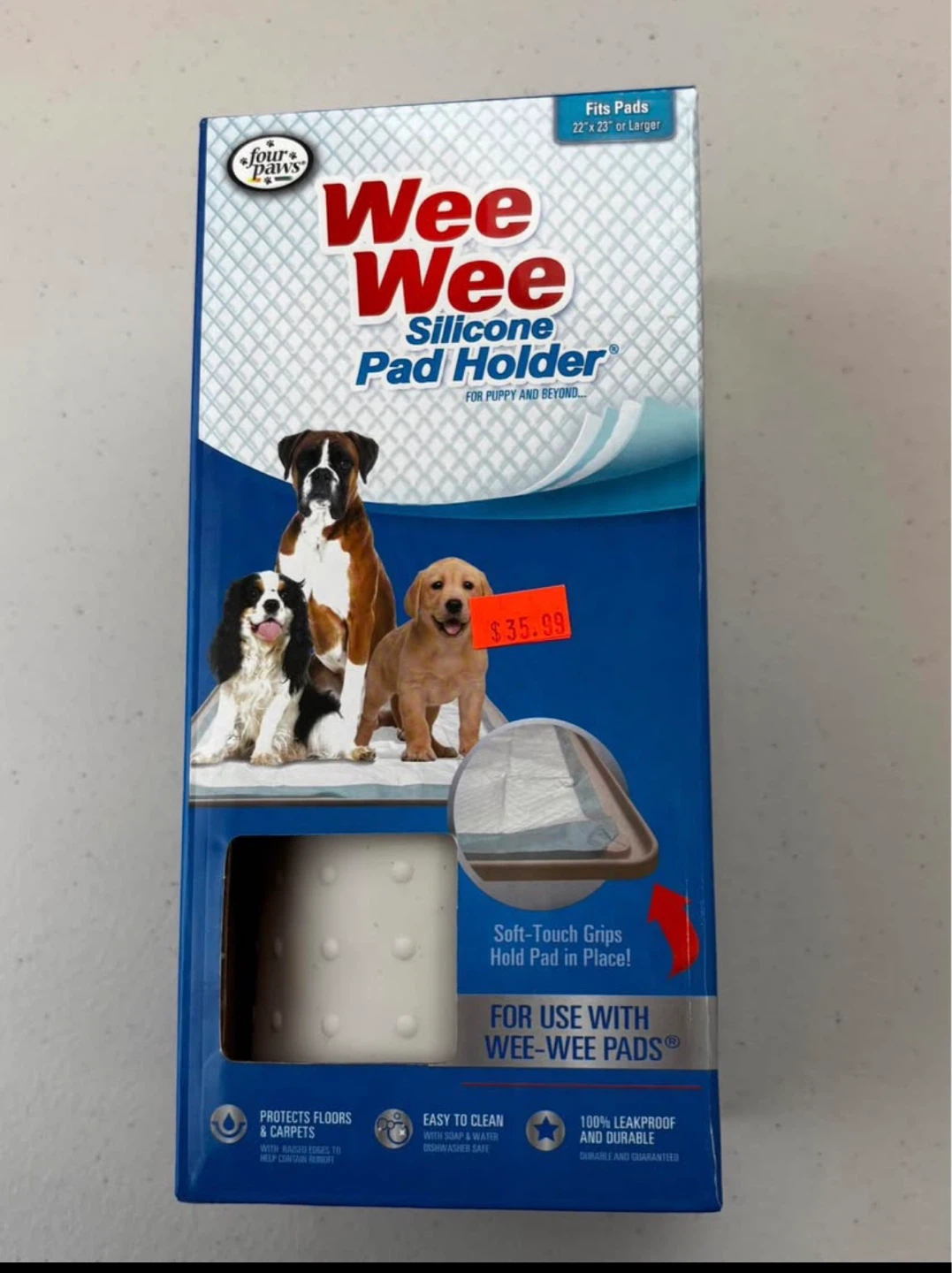 Four Paws Wee Wee Silicone Pad Holder