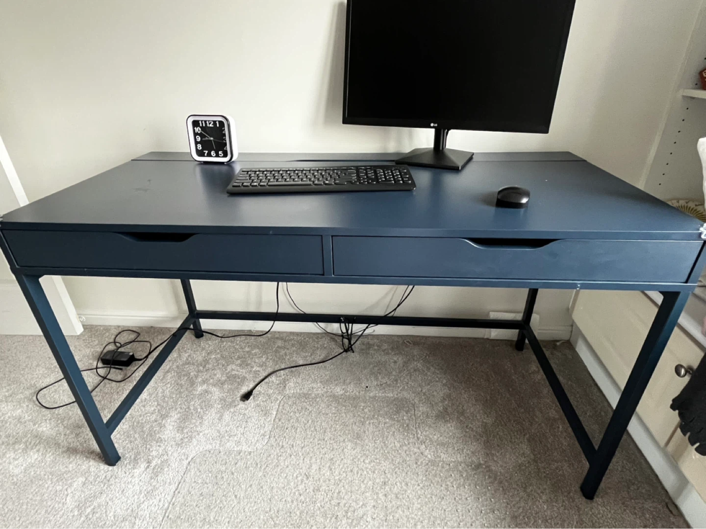 Ikea Alex Desk with Two Drawers - photo 2
