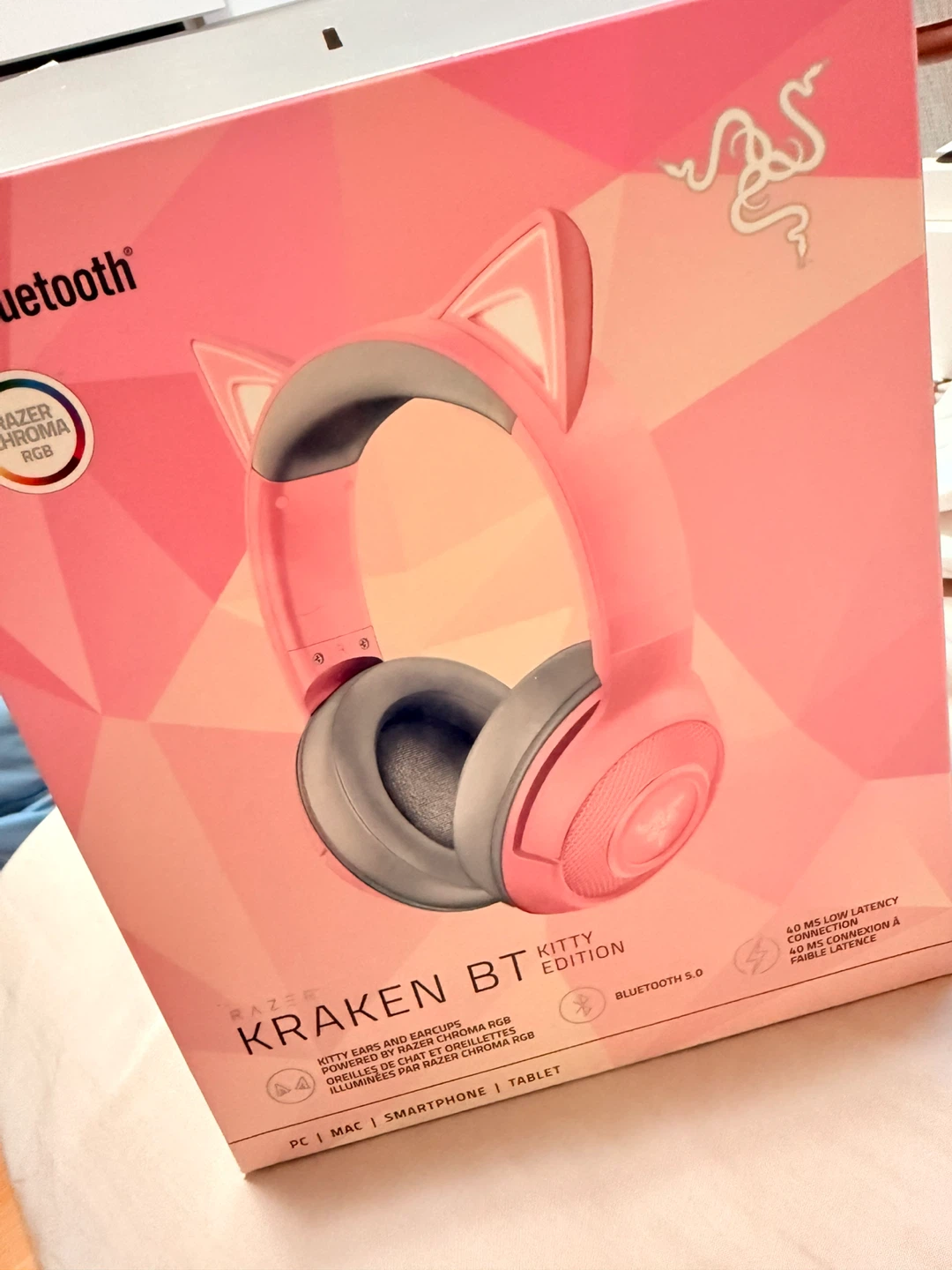 Razer Kraken BT Kitty Edition Wireless Headphones Pink