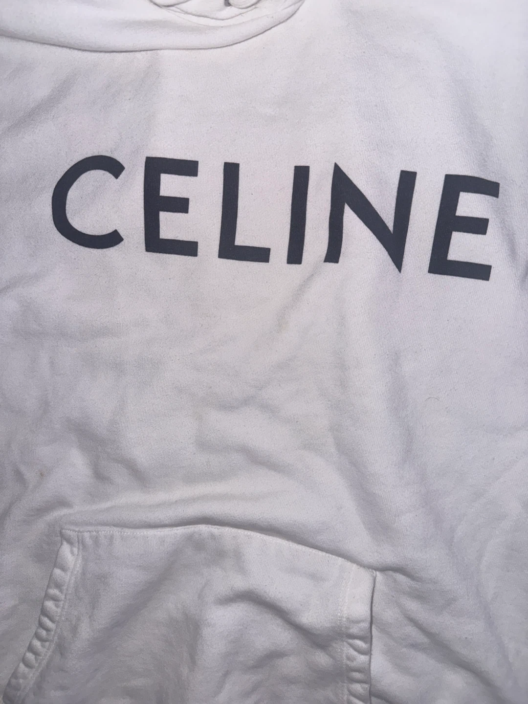 Celine Paris White Cotton Hoodie - photo 3