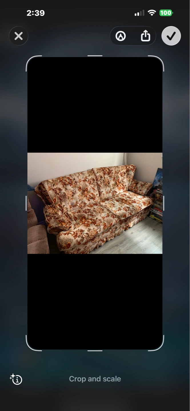 Vintage Floral Sofa
