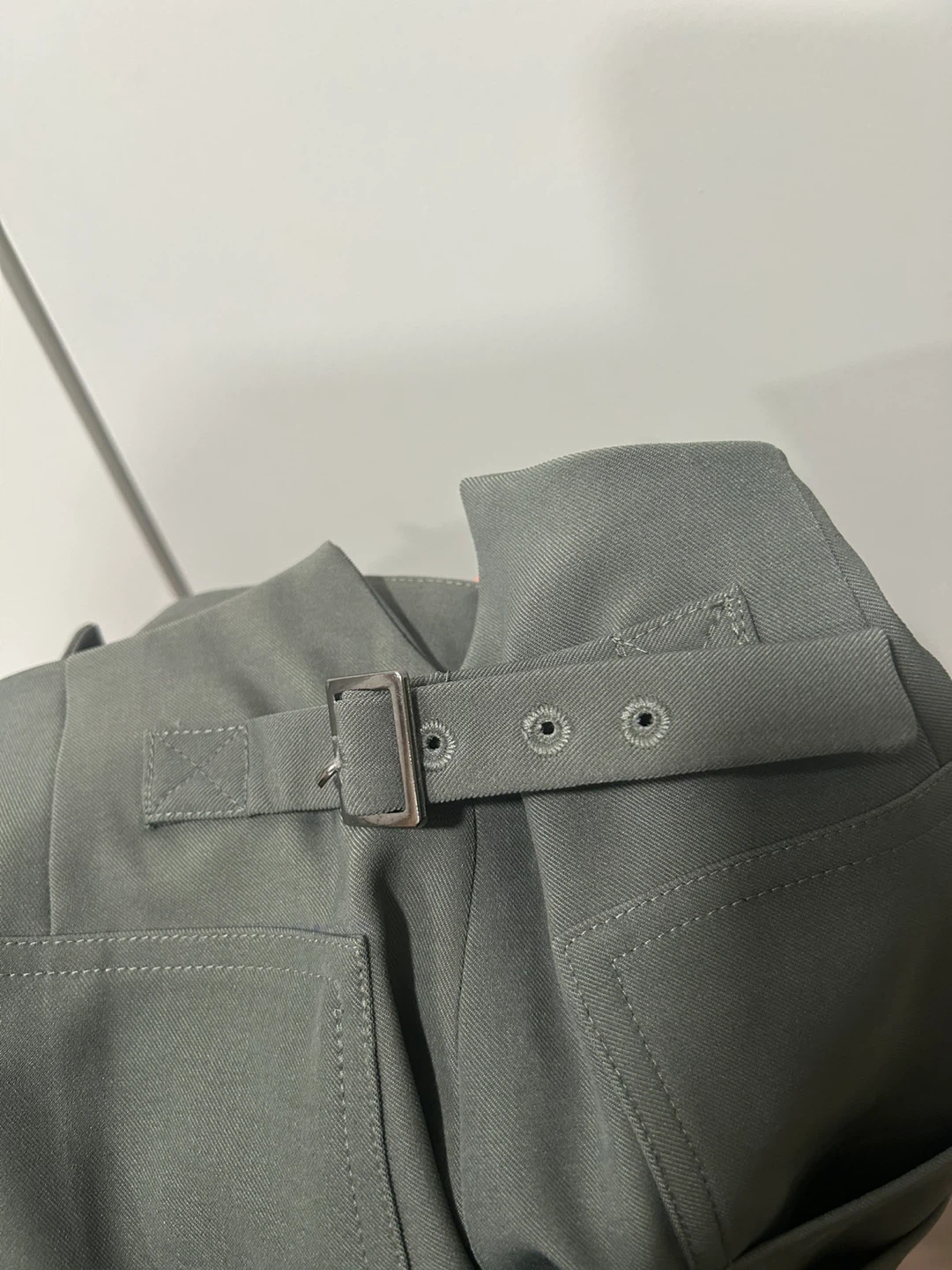 Women's Wide Leg Trousers - Sage Green - photo 2