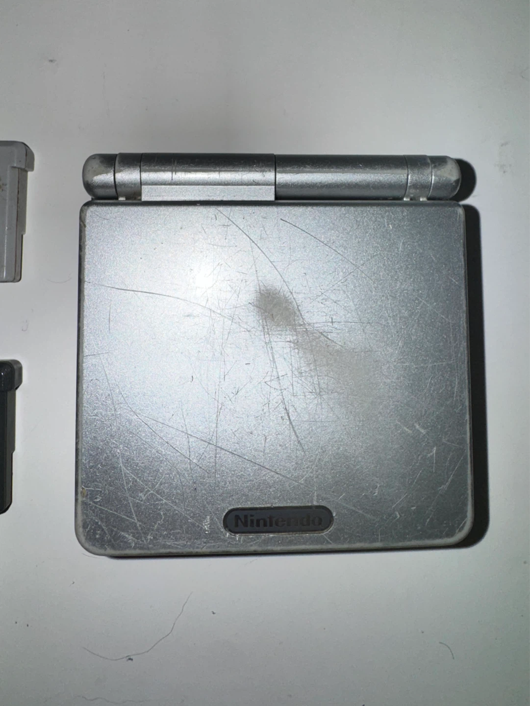 (Broken) Nintendo Game Boy Advance SP Silver with 2 Games - photo 2