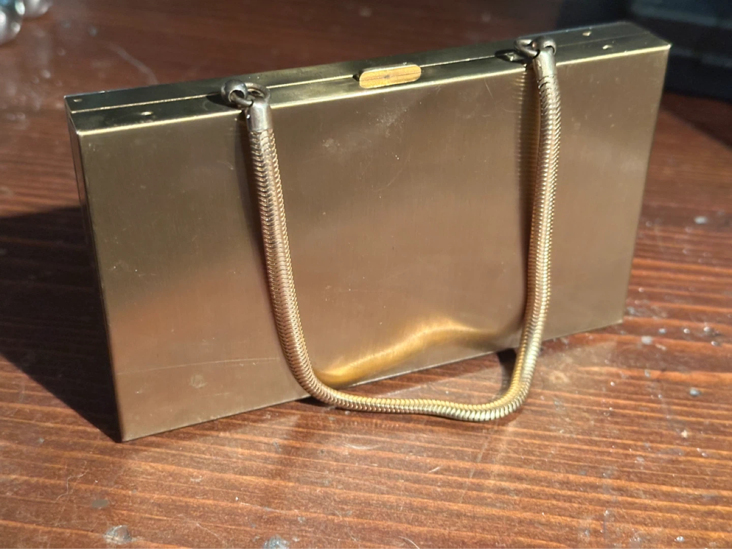 Vintage Marhill Genuine Mother Of Pearl Evening Bag Compact - photo 2