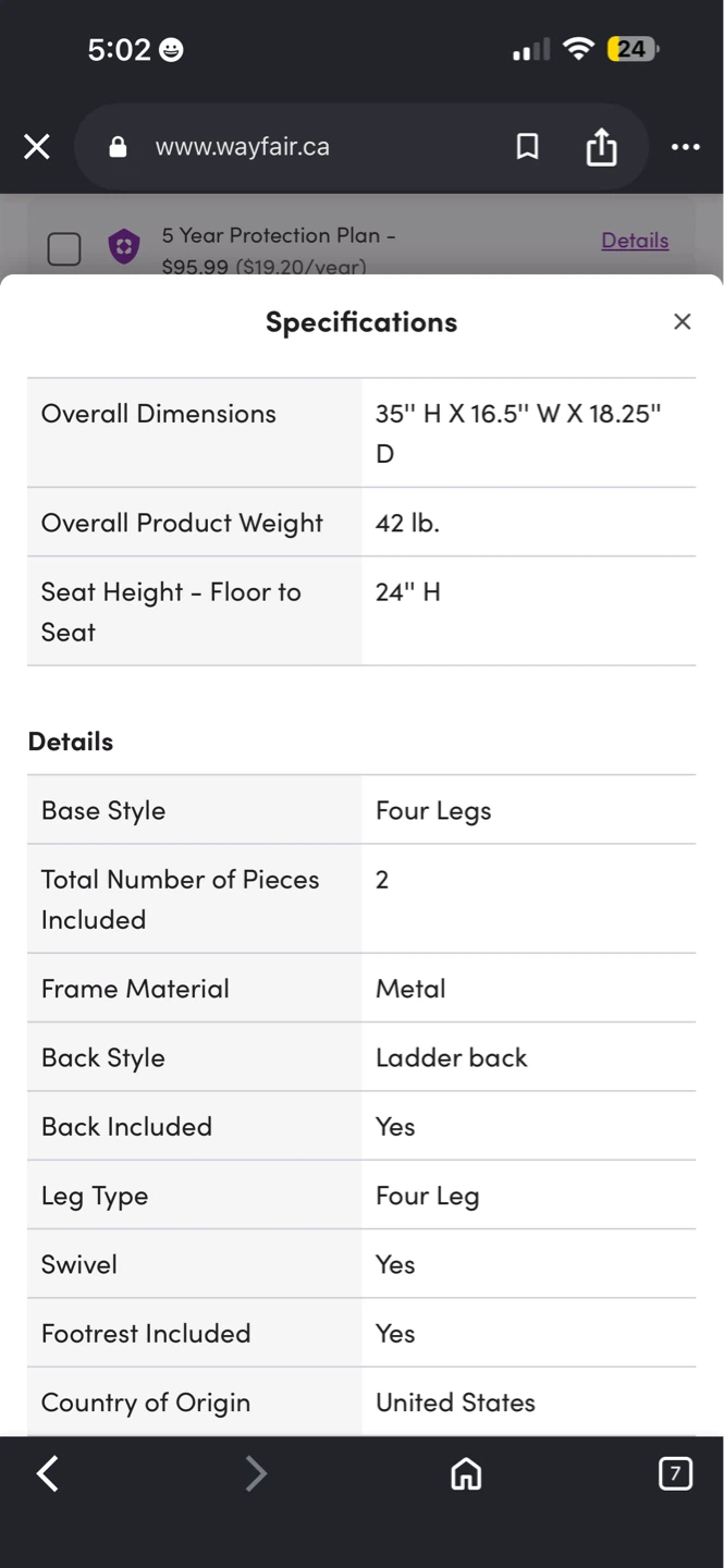 Williston Forge Metal Frame Swivel Bar Stools (2) - photo 5
