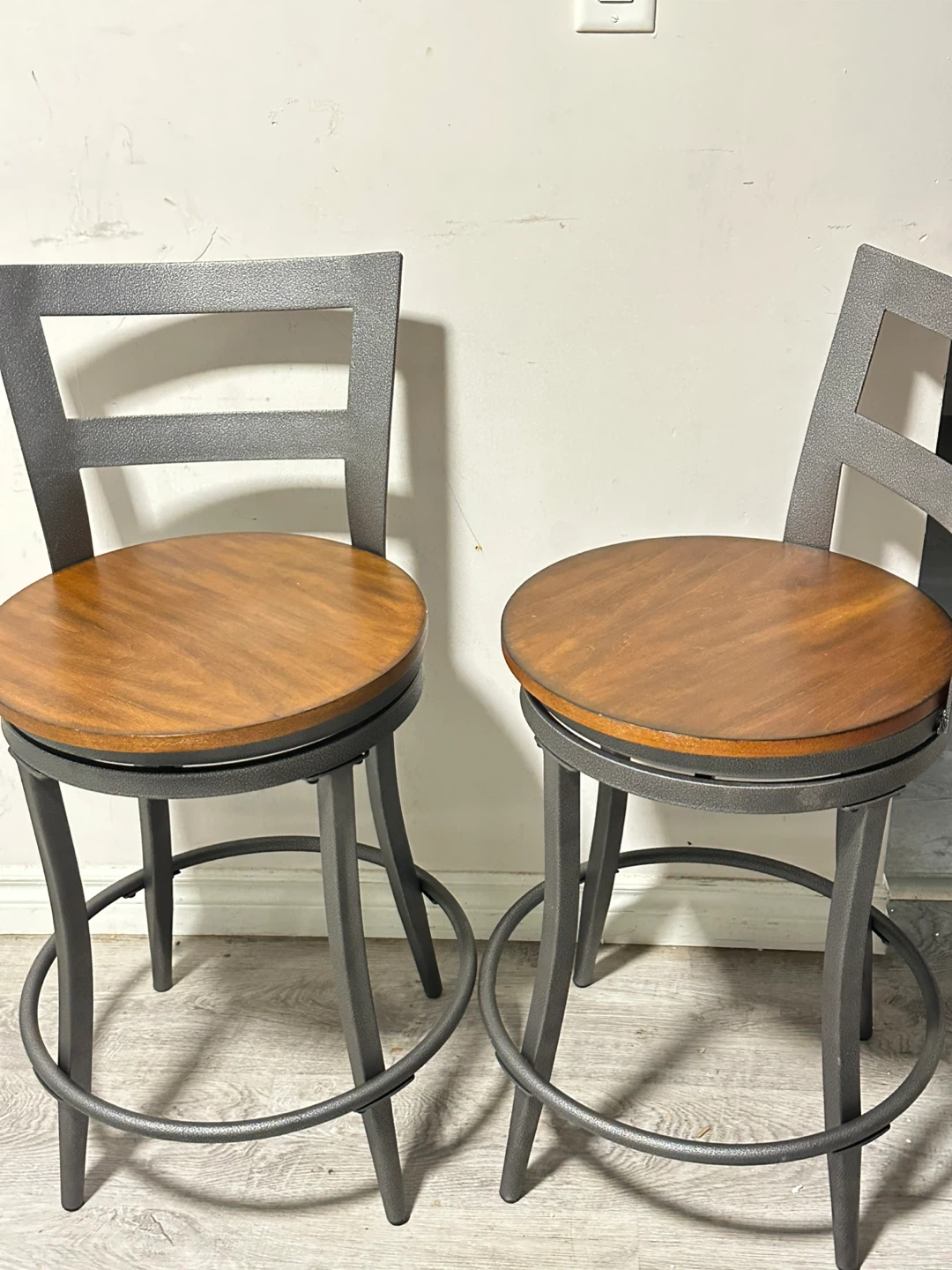 Williston Forge Metal Frame Swivel Bar Stools (2) - photo 2