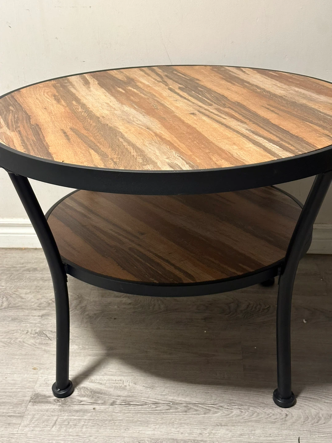 O&K FURNITURE Rustic Round Coffee Table - photo 4