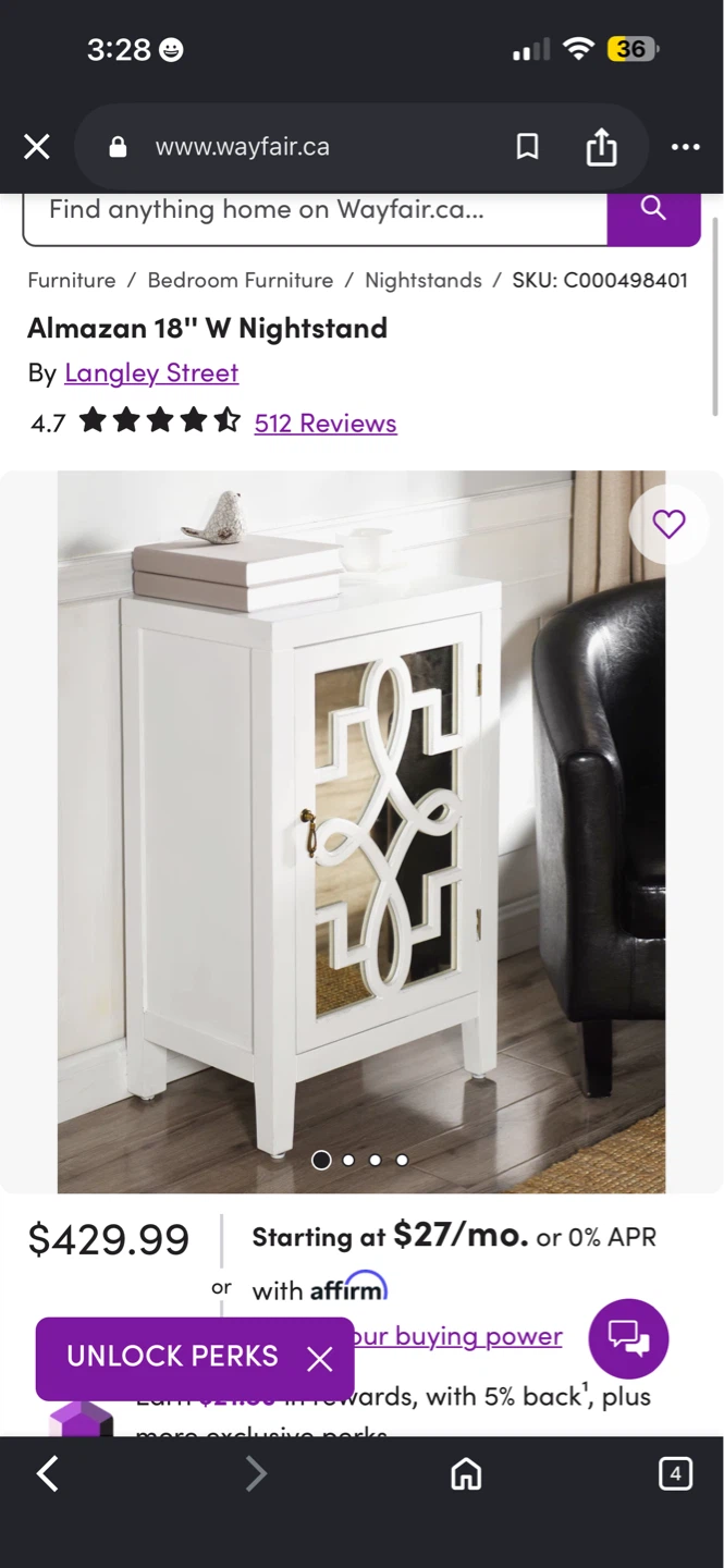 Almazan 18" W Nightstand by Langley Street