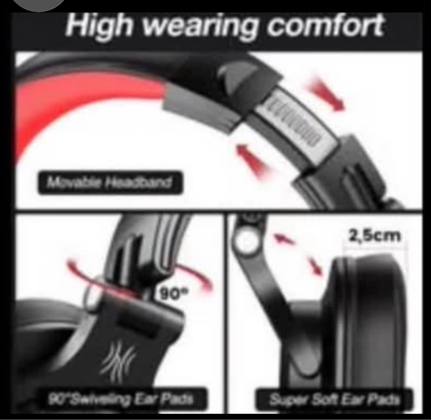 Over-Ear Headphones with 72 Hours Playback - photo 3