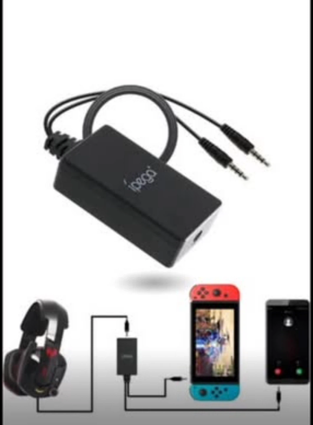 ipega Audio Mixer Adapter for Nintendo Switch and Mobile - photo 2