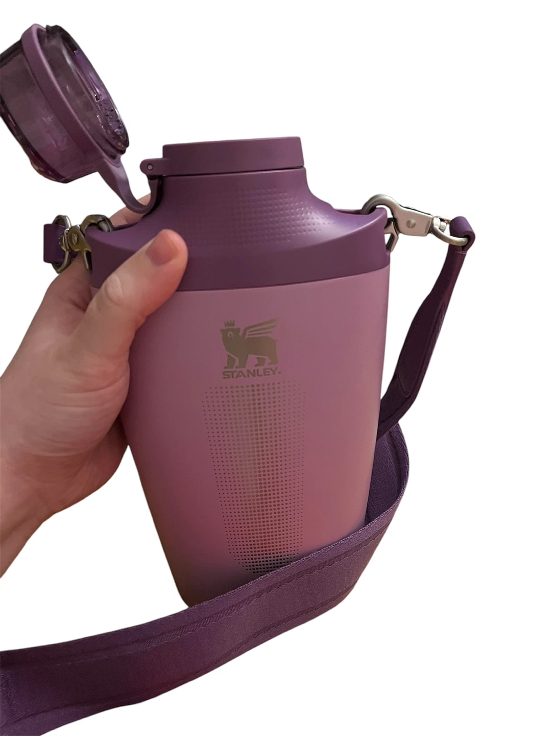 Stanley Purple Water Bottle with Strap