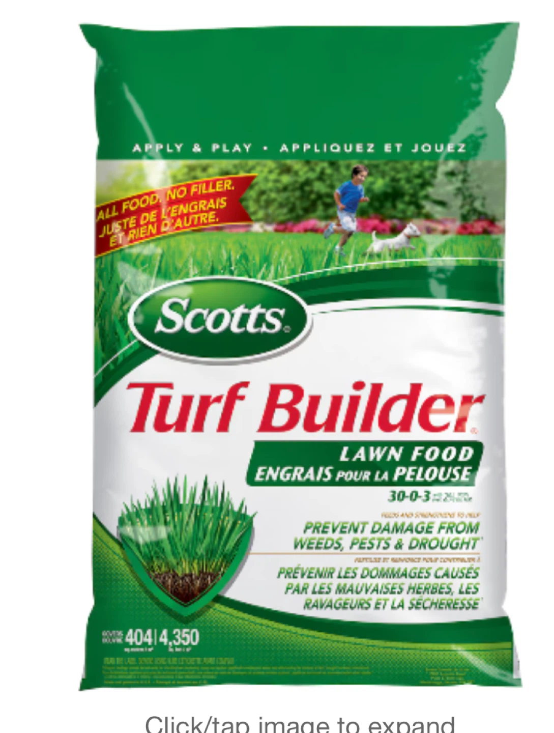 2 x Scotts Turf Builder Lawn Food one 17,6 kg and smaller 5,2kg