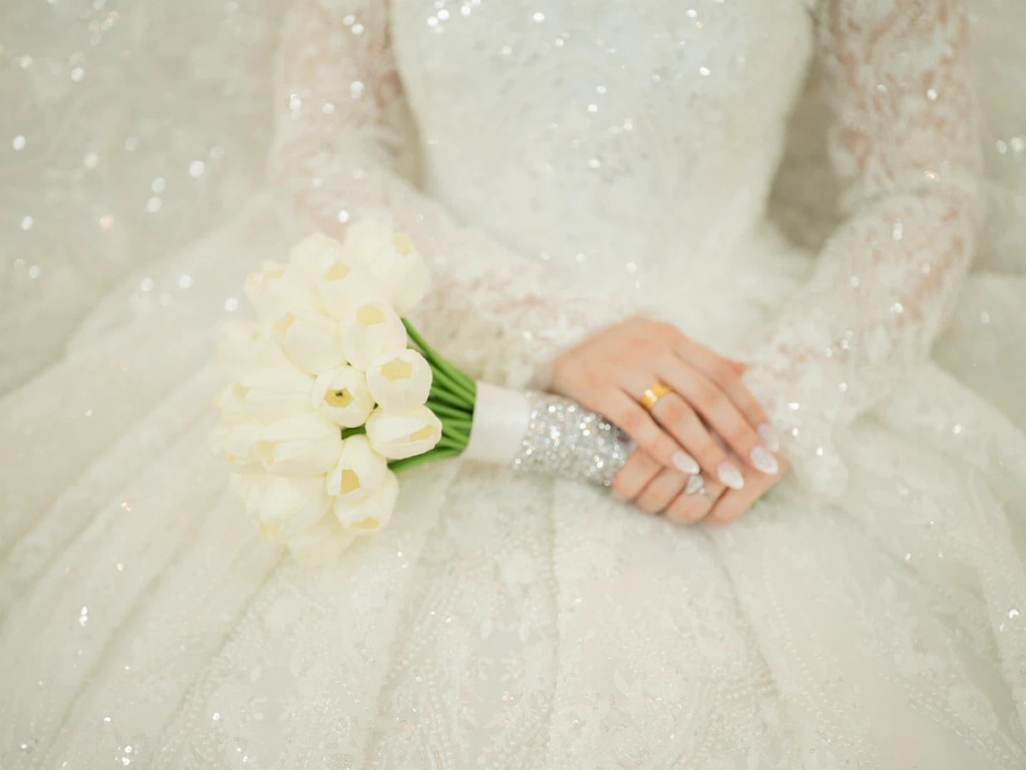 Wedding Dress with Veil and Tiara - photo 3
