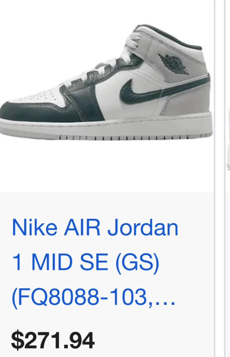 Nike Air Jordan 1 Mid SE (GS) Sneakers - photo 2