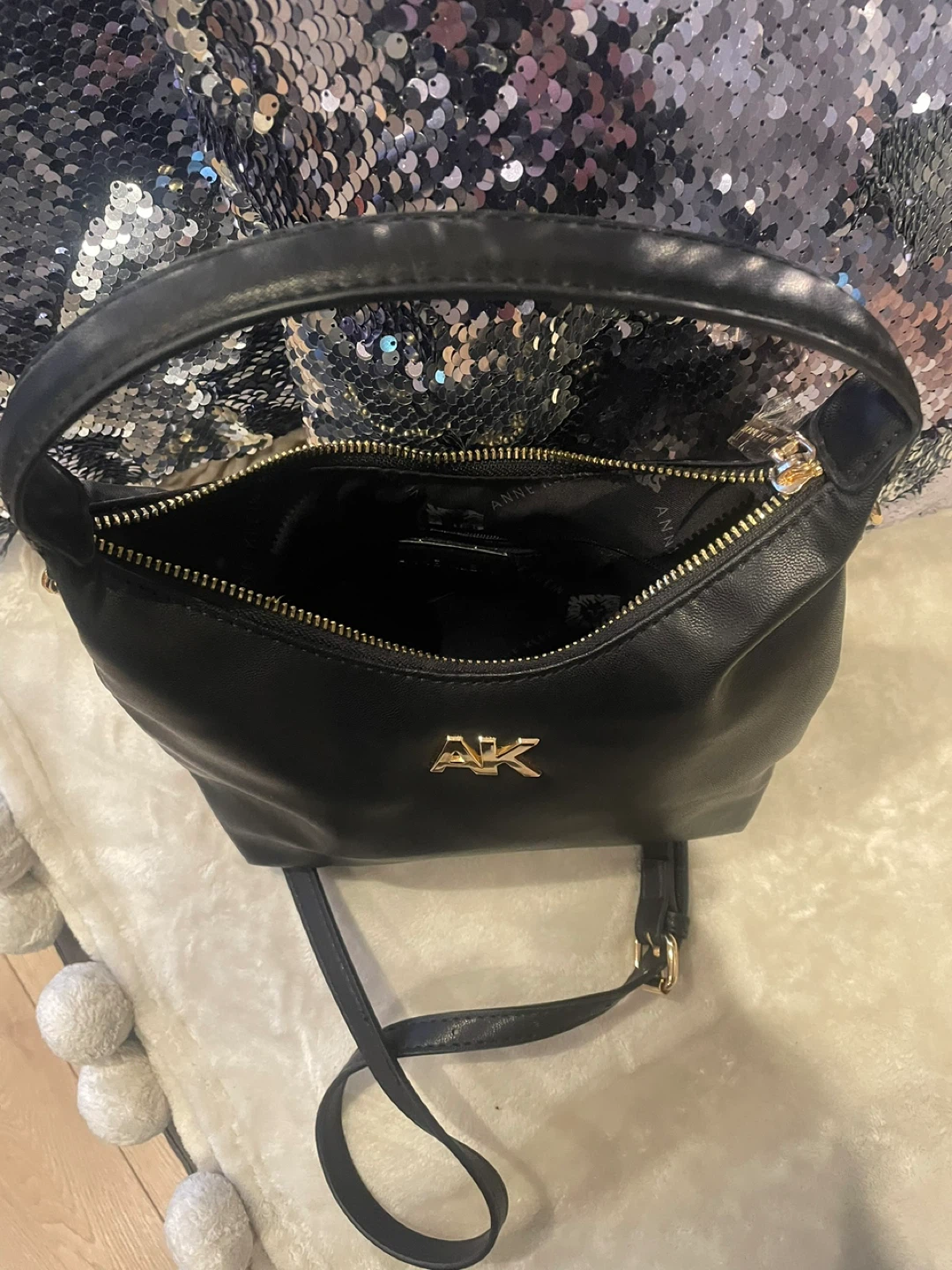 Anne Klein Black crosbady Leather Shoulder Bag - photo 2
