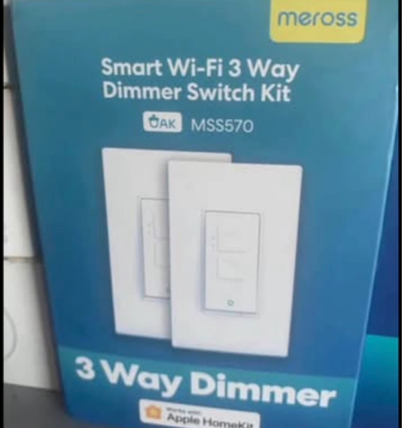 Meross Smart Wi-Fi 3 Way Dimmer Switch Kit MSS570