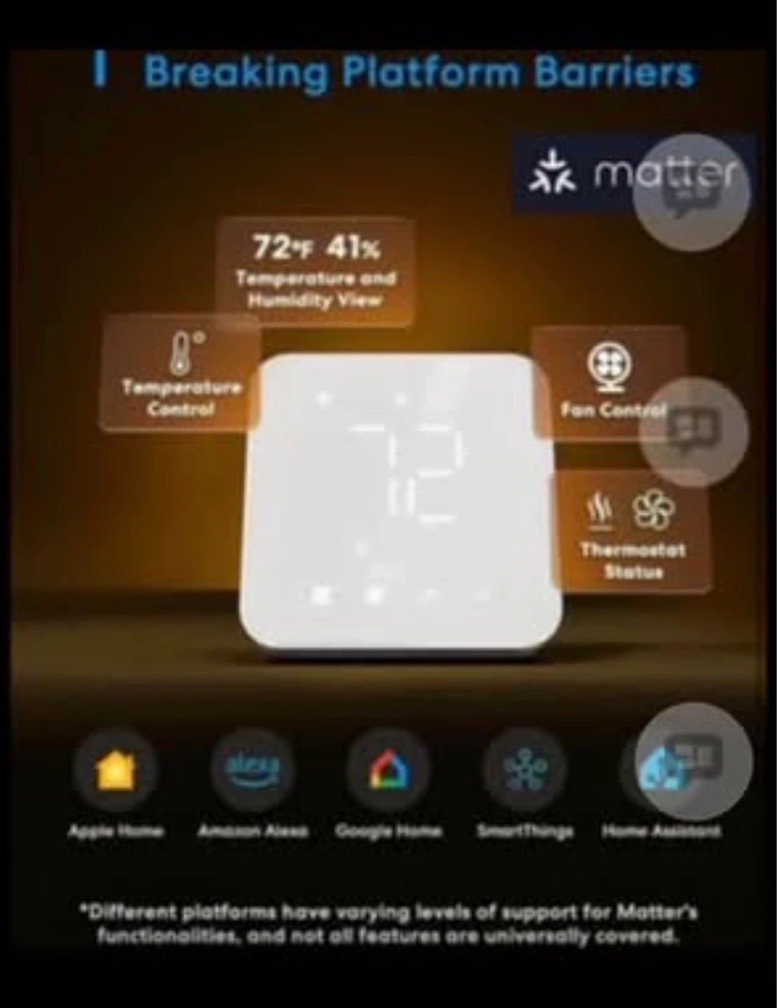 White "matter" Smart Thermostat - photo 2