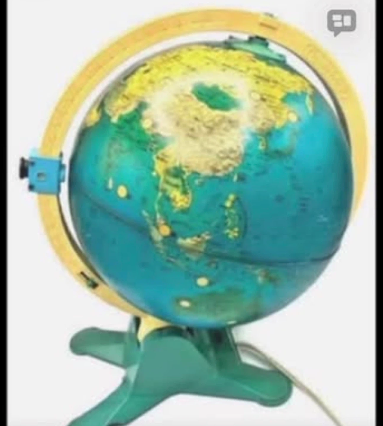 1988 Fisher Price Light Up Educational Discovery Globe - photo 3