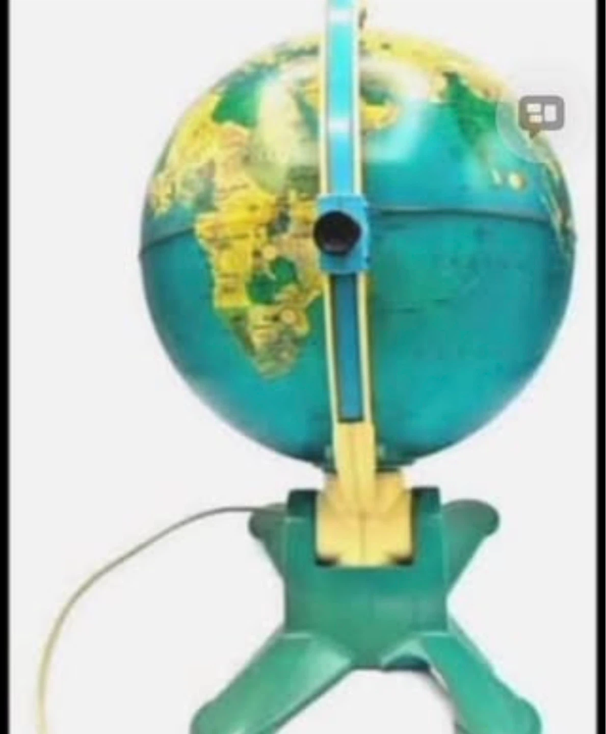 1988 Fisher Price Light Up Educational Discovery Globe - photo 2
