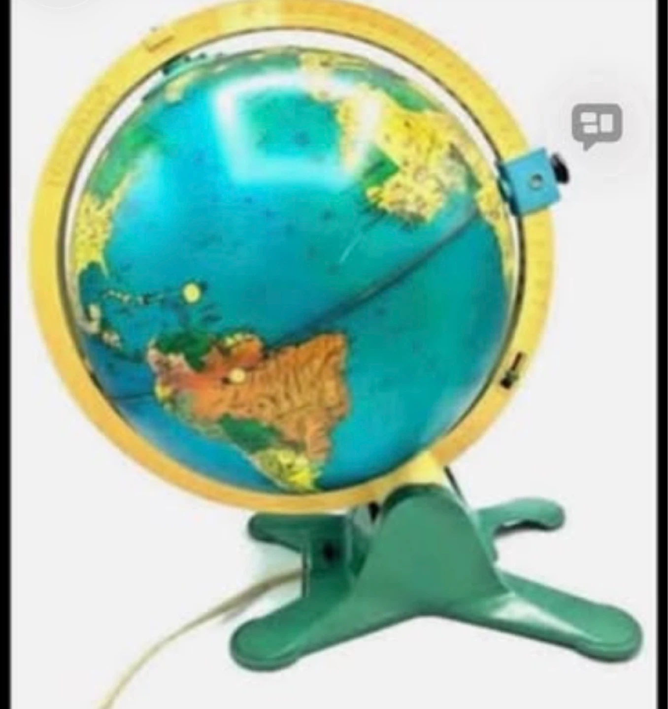 1988 Fisher Price Light Up Educational Discovery Globe - photo 4