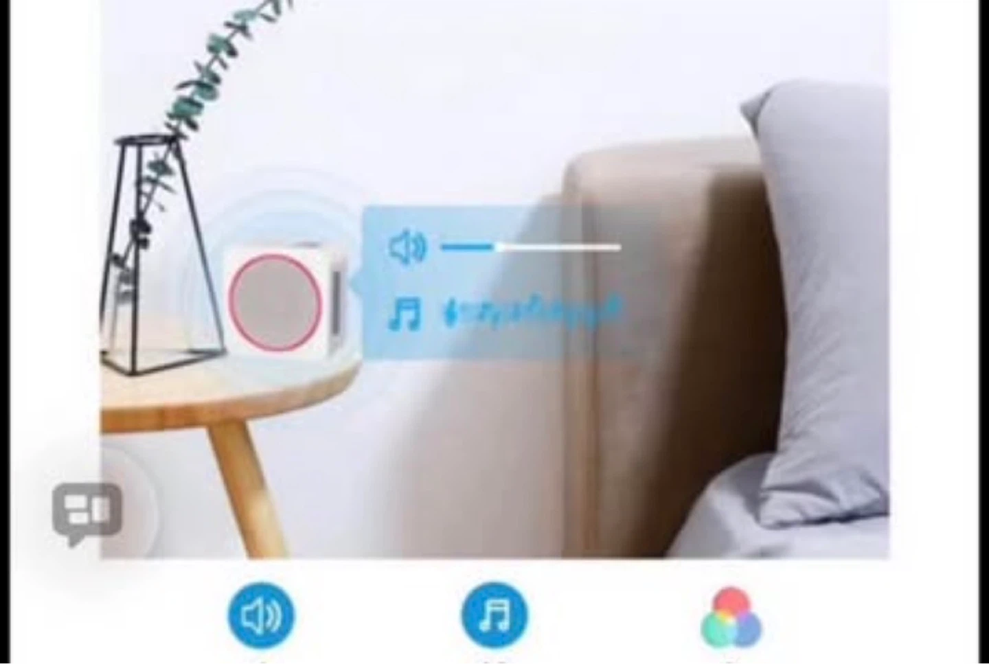 White Wireless Speaker with 8 LED Light Colors - photo 3