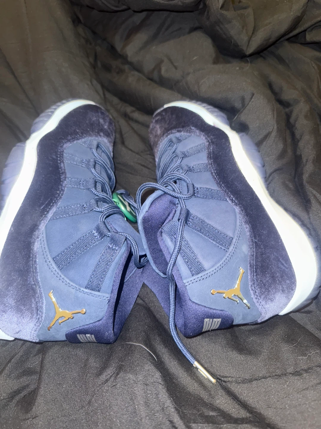 Air Jordan 11 Retro Velvet Navy Blue Sneakers - photo 2