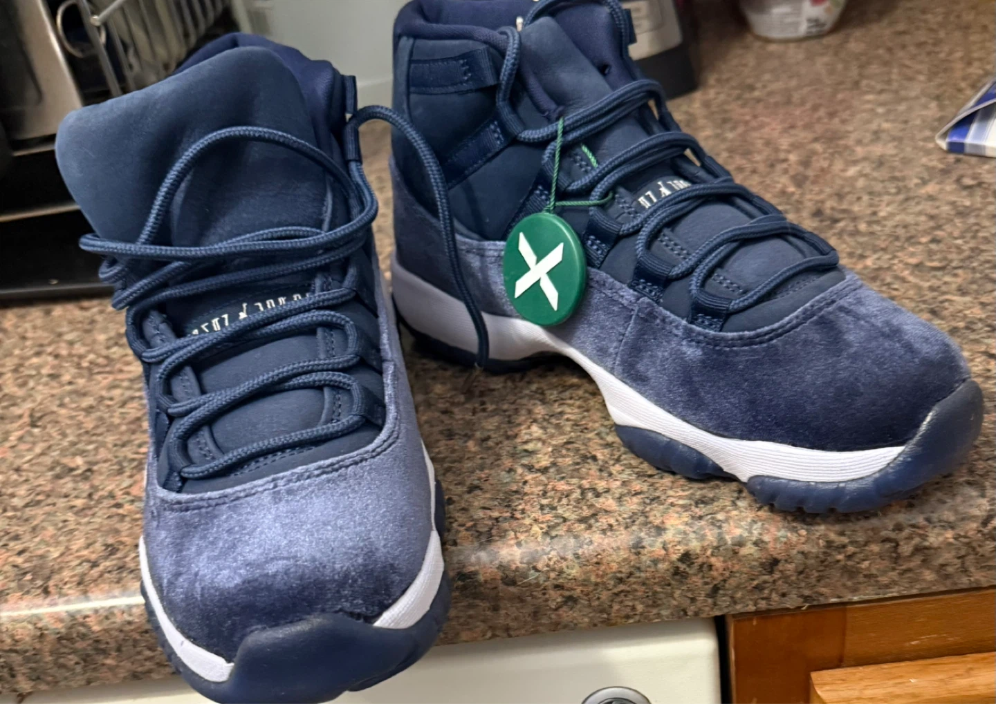 Air Jordan 11 Retro Velvet Navy Blue Sneakers