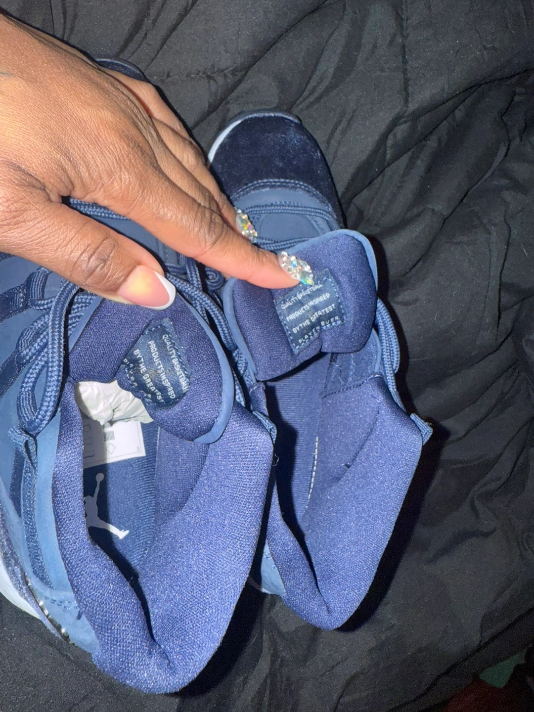Air Jordan 11 Retro Velvet Navy Blue Sneakers - photo 4