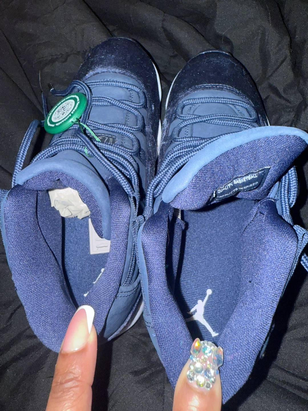 Air Jordan 11 Retro Velvet Navy Blue Sneakers - photo 5
