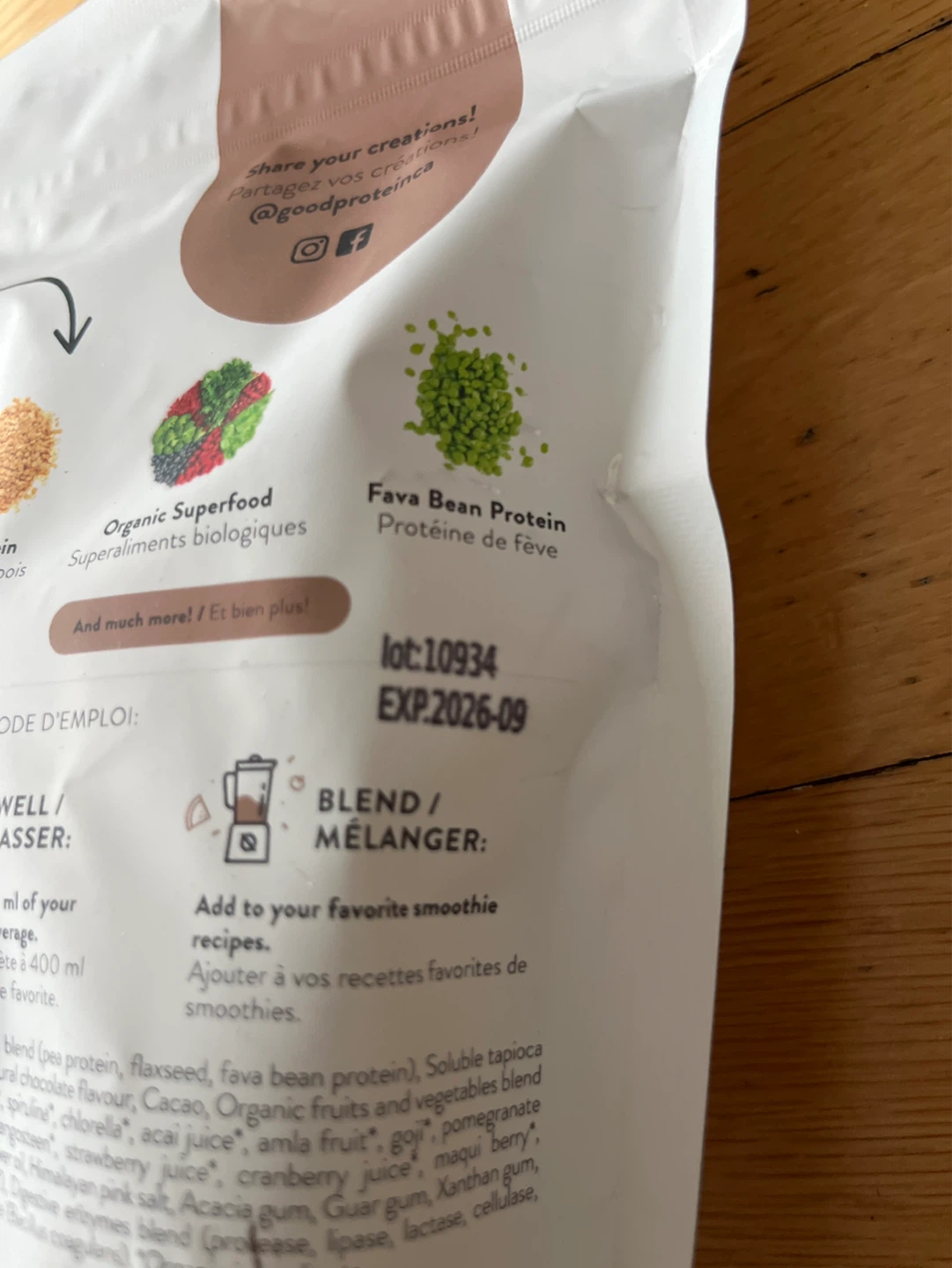GOOD PROTEIN All-in-one Superfood Shake Chocolate 442g - photo 3