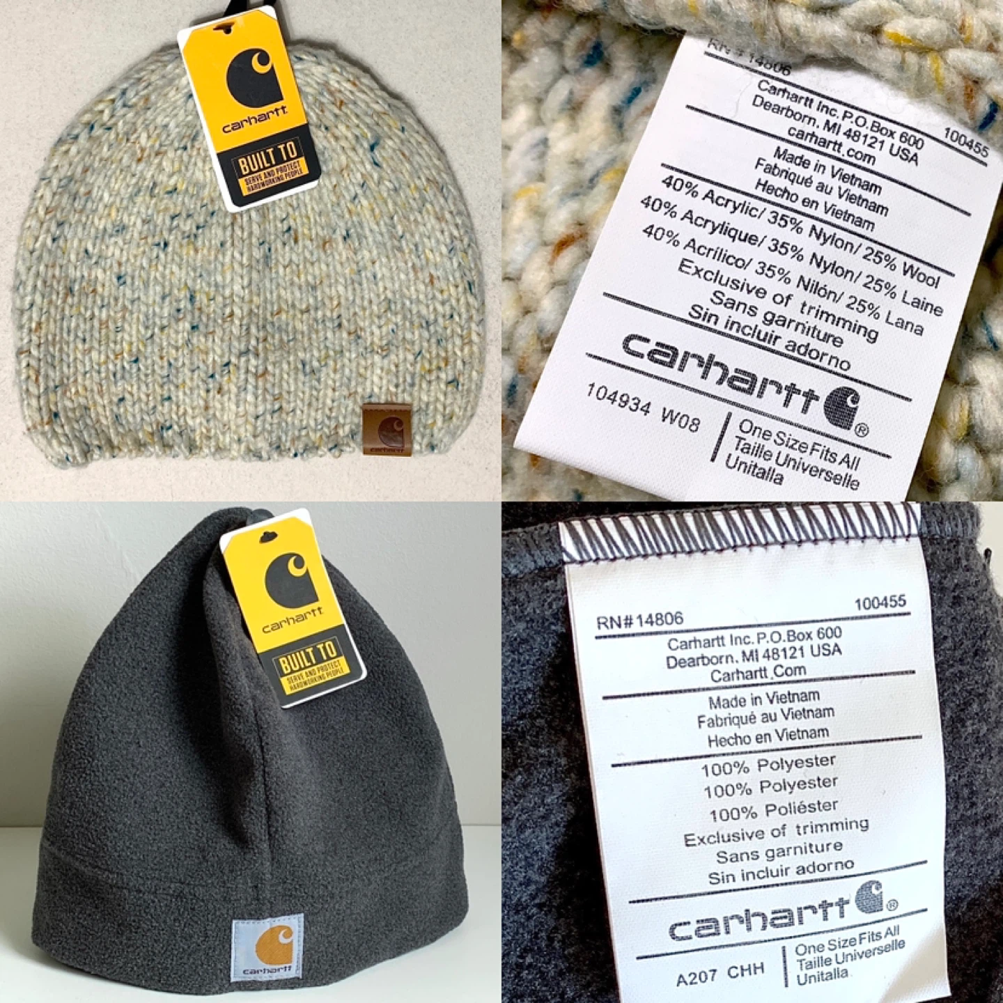 Carhartt Beanie Hat Adult Mens/Womens NEW