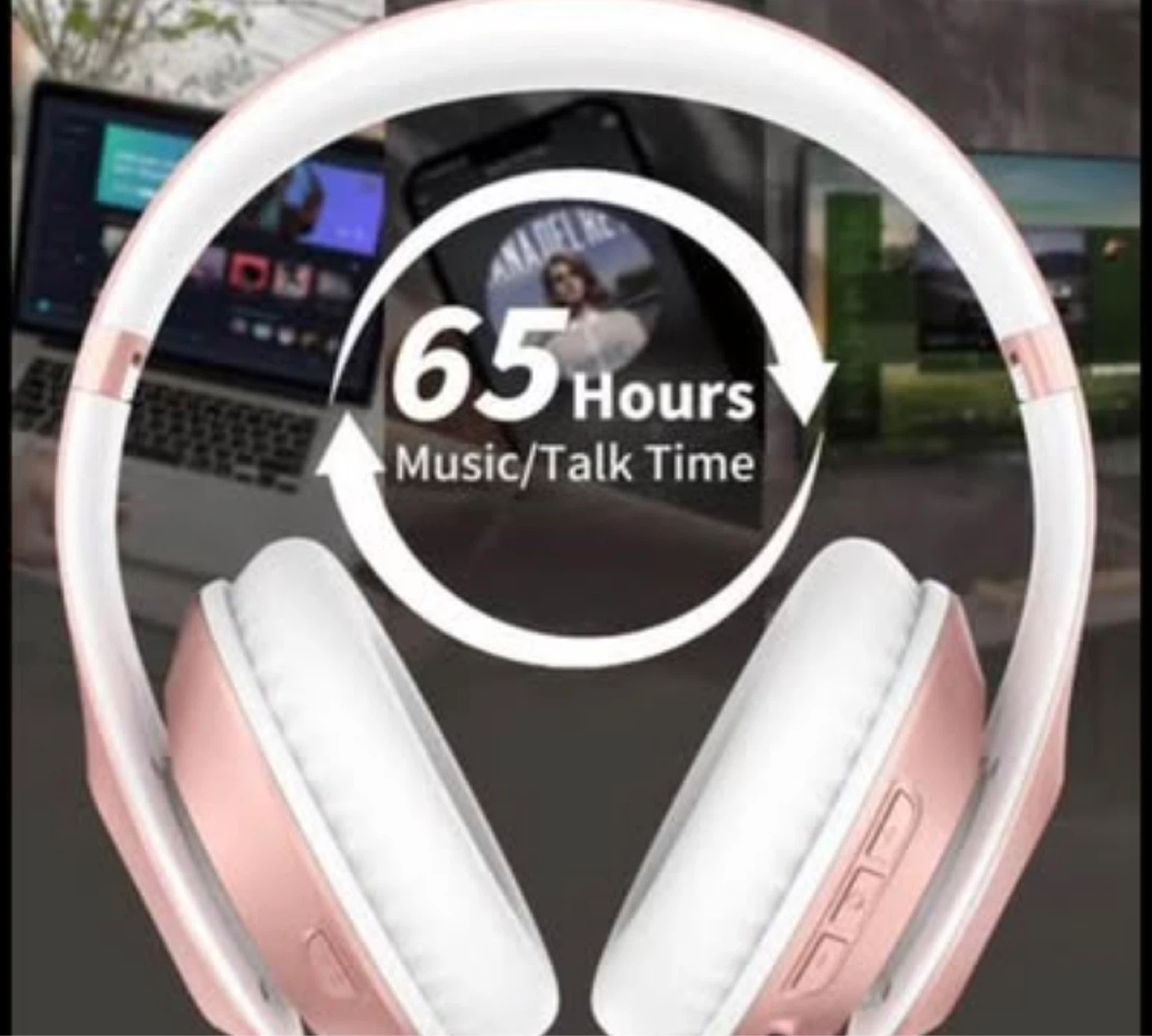 Glynzak Bluetooth Headphones - Rose Gold - photo 4