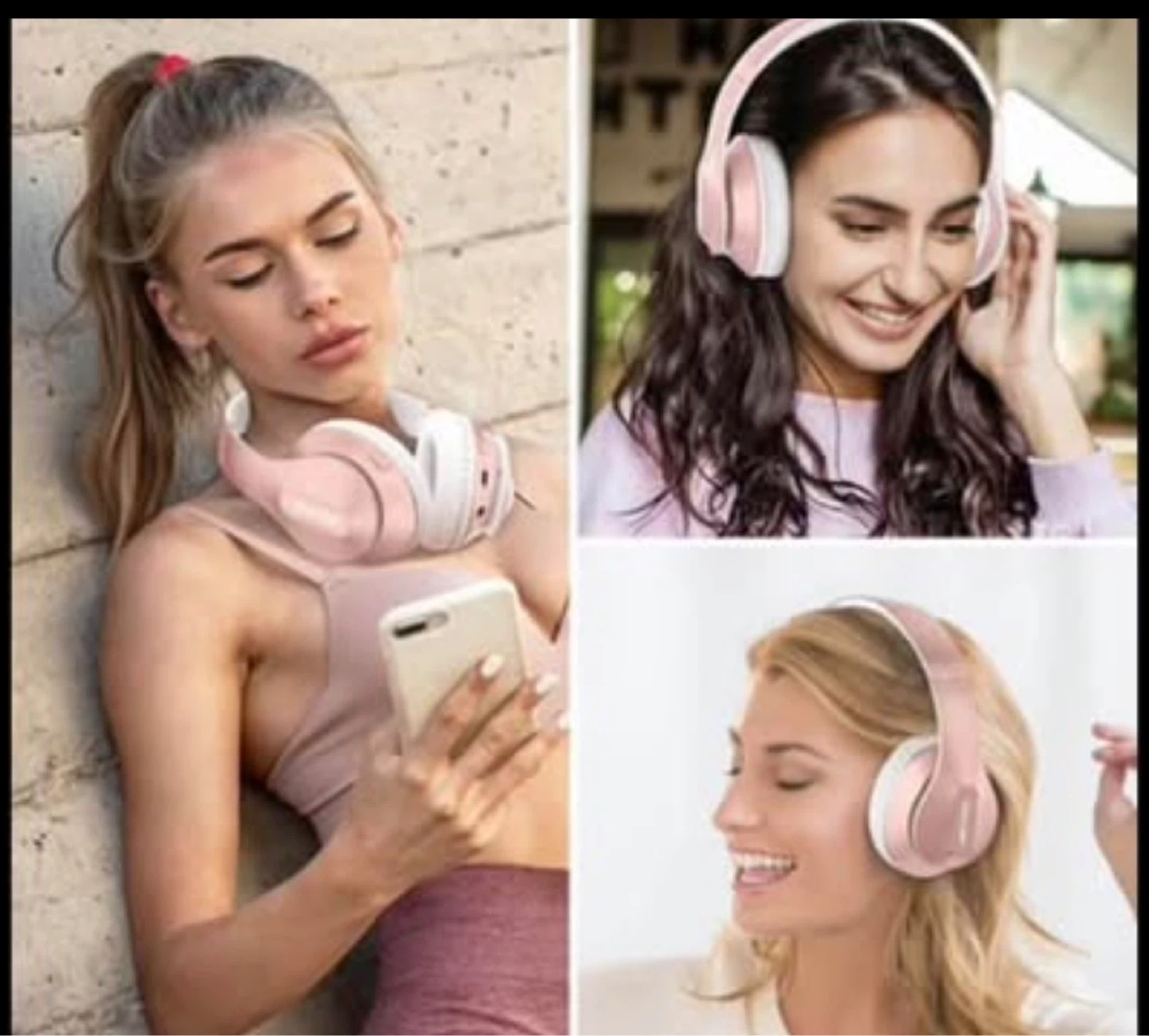 Glynzak Bluetooth Headphones - Rose Gold