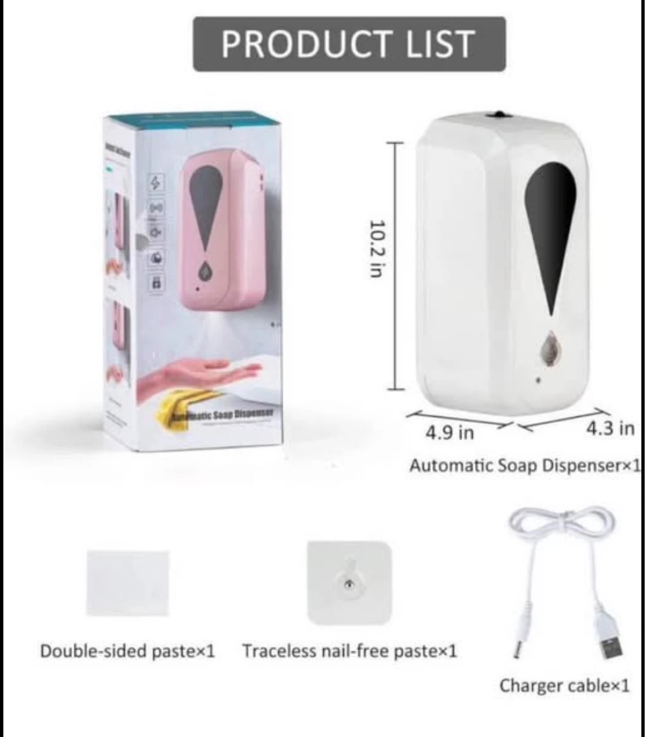 Automatic Soap Dispenser - White - photo 5