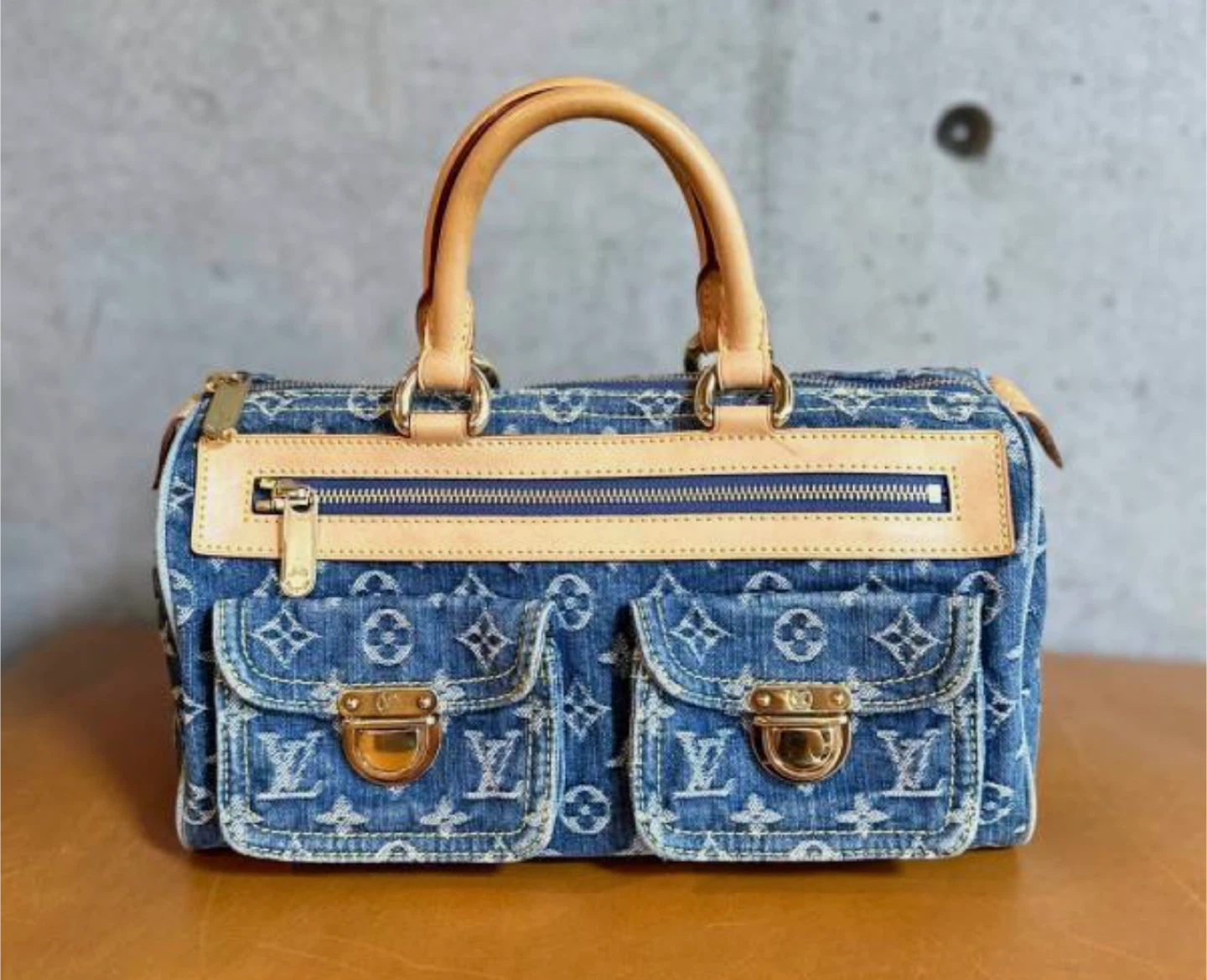Louis Vuitton Monogram Denim Speedy Bag